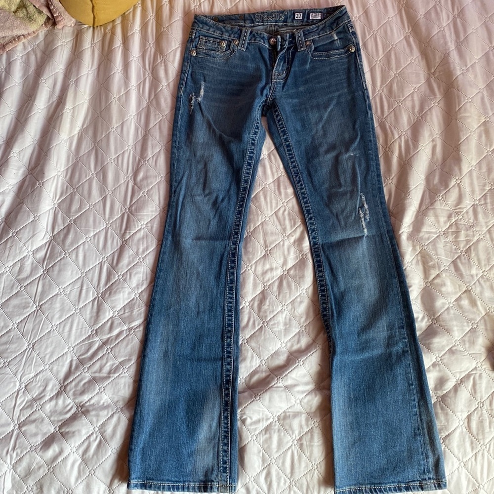 Cow Print Miss Me Jeans